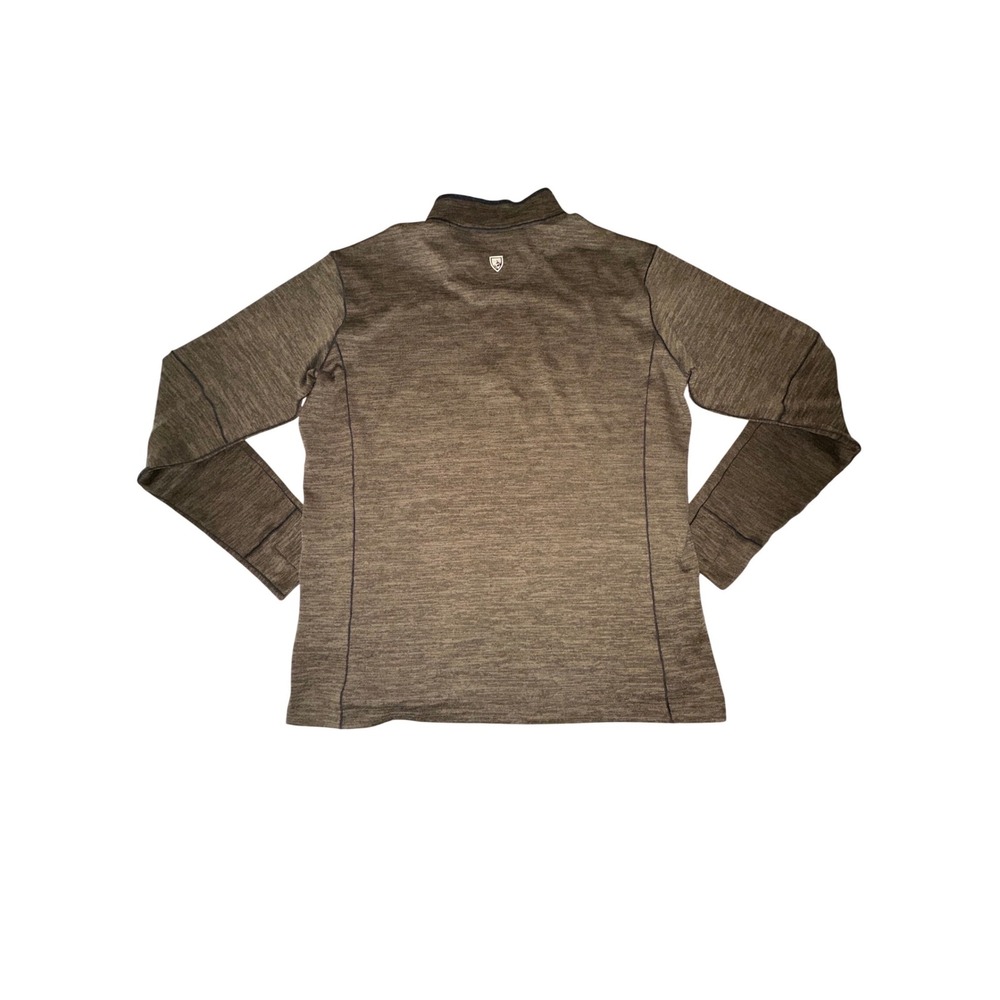Kuhl Men's Quarter Zip Pullover Sweater Size‎ X-Large Brown Outdoor Hiking